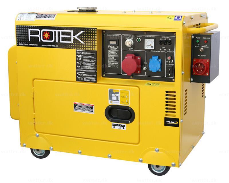 Rotek GD4SS-3 Lydisoleret Diesel Generator 400V / 5,5 kVA