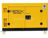 Rotek GD4SS-3 Lydisoleret Diesel Generator 400V / 12 kVA