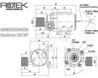 Rotek WPDC-07.0L-2.0M-12 El pumpe 7,0 l/m 12V