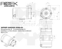 Rotek WPMP-AA006 Magnet pumpe 1,1l/m - Løftehøjde 1,5m - 230V
